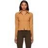 Jacquemus La Chemise Obiou Long Sleeve Shirt In 830 Camel