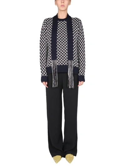 JIL SANDER JACQUARD SWEATER,212426