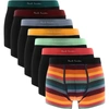 Paul Smith Set Of Seven Stretch Boxer Briefs In Organic Cotton In Black