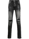 Ksubi Distressed Van Winkle Burnt Jean Black