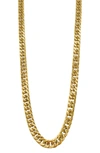 ADORNIA WATER RESISTANT CUBAN CHAIN NECKLACE