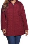 GALLERY CHEVRON QUILT HOODED JACKET