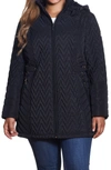 GALLERY CHEVRON QUILT HOODED JACKET