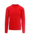 Roberto Collina Ribbed Sweater In Red