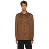 ERMENEGILDO ZEGNA BROWN VICUNA CASHMERE JACKET