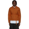 Craig Green Mens Orange Quilted Contrast-panel Shell Jacket S
