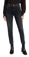 AGOLDE FEN HIGH RISE RELAXED TAPER JEANS SHAMBLES 28,AGOLE30567