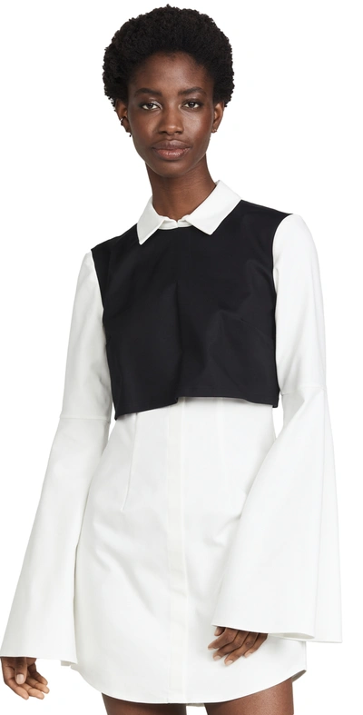 Aliétte Shirt Dress In Black/white
