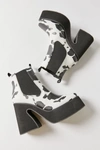 Koi Footwear Parva Platform Boot In Cow Print