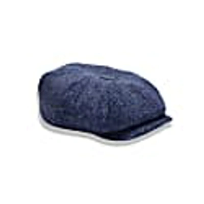 Mister Miller - Master Hatter Women's Rileys Trail Bakerboy Hat In Navy Blue Black Harris Tweed