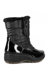 Aquatherm By Santana Canada Harper Faux Fur Lined Boot In Black Pu