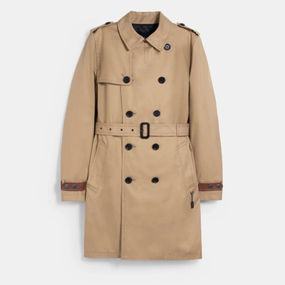 Coach Trench Coat In Beige