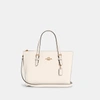Coach (c4084) Mollie 25 Pale Lime Small Leather Tote Crossbody Handbag Purse In White