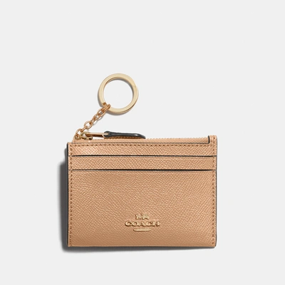 Coach Mini Skinny Id Case In Beige