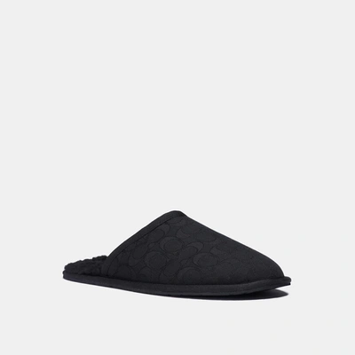 Coach Slipper In Black