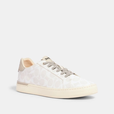 Coach Clip Low Top Sneaker In White