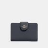 Coach Medium Corner Zip Wallet In Blue