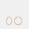 Coach Hoop Earrings In Rose Gold