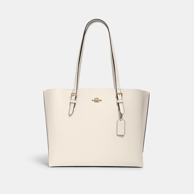 Coach Mollie Tote In White