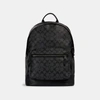 Coach West Backpack In Signature Canvas In Black