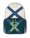 Kenzo Men's Multi-strap Logo Backpack In Pale Grey