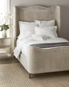 Massoud Travis Queen Bed In Ivory