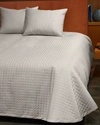 Signoria Firenze Masaccio King Quilted Coverlet In Pearl