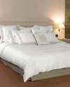 Signoria Firenze Aida King Flat Sheet In White/pearl