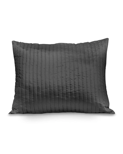 Signoria Firenze Siena Quilted King Sham In Lead Grey