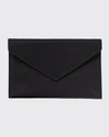 Graphic Image Medium Envelope Card Case In Black