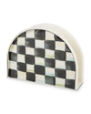 MACKENZIE-CHILDS COURTLY CHECK ENAMEL NAPKIN HOLDER,PROD154072011