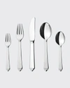 Georg Jensen Five-piece Pyramid Stainless Steel Flatware