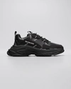 Balenciaga Chunky Black Sneakers With Logo Detail And Robust Sole In Black