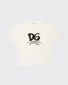 DOLCE & GABBANA BOY'S DRIP LOGO COTTON T-SHIRT,PROD166880017