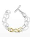 IPPOLITA SILVER AND GOLD CHIMERA CLASSICO SCULPTURED BRACELET,PROD244500044