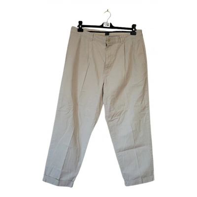 Pre-owned Polo Ralph Lauren Trousers In Ecru