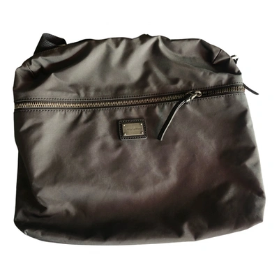 Pre-owned Dolce & Gabbana Cloth Satchel In Grey