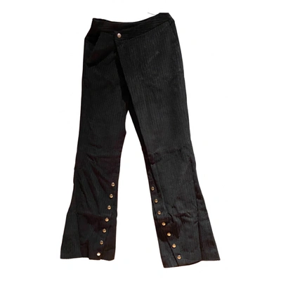 Pre-owned Andersson Bell Trousers In Black
