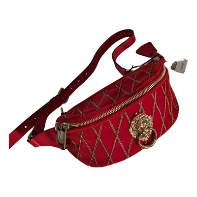Pre-owned Moschino Velvet Handbag In Red