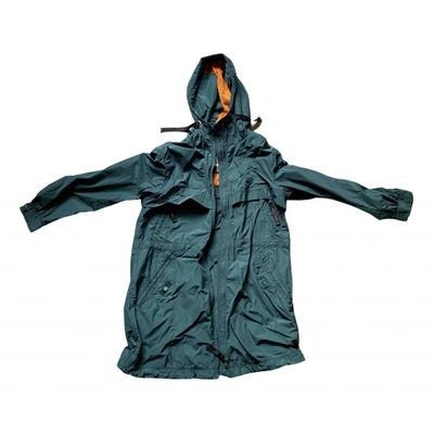 Pre-owned Parajumpers Trench Coat In Green