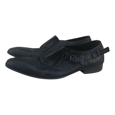 Pre-owned Vittorio Virgili Leather Flats In Black