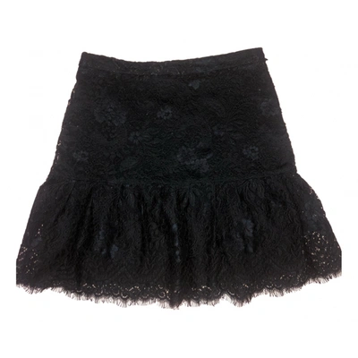 Pre-owned Claudie Pierlot Mini Skirt In Black
