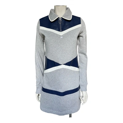Pre-owned Courrèges Mini Dress In Grey