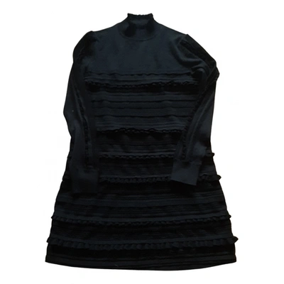 Pre-owned Paule Ka Wool Dress In Black