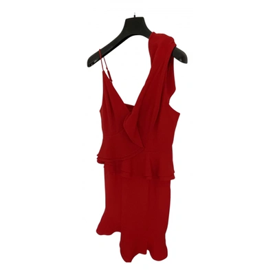 Pre-owned C/meo Collective Mid-length Dress In Red