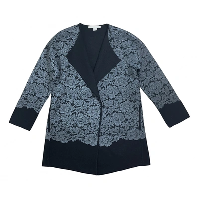 Pre-owned Diane Von Furstenberg Wool Cardigan In Black