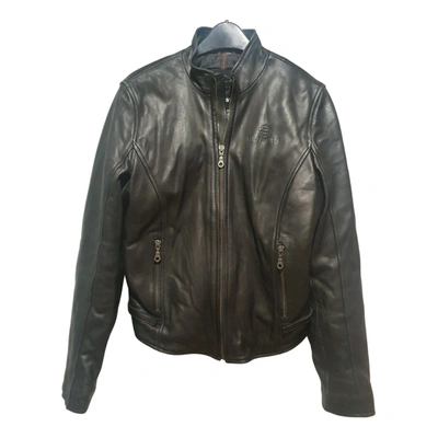 Pre-owned Harley Davidson Leather Jacket In Black