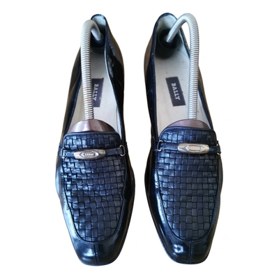 Pre-owned Bally Patent Leather Flats In Black