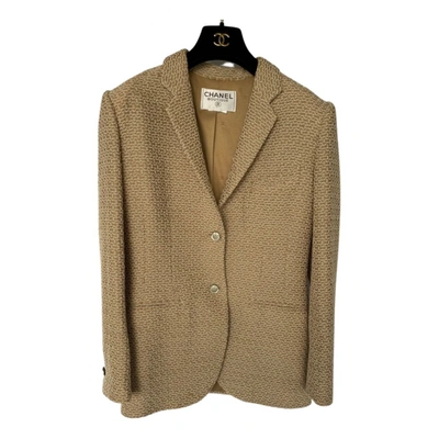 Pre-owned Chanel Wool Blazer In Brown