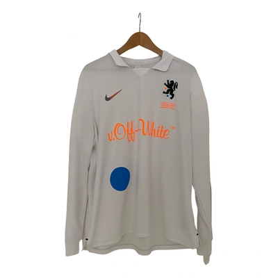 Pre-owned Nike Polo Shirt In White ModeSens